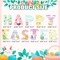 Easter Yard Signs, Happy Easter Bunny Egg Lawn Decorations with Stakes, Waterproof Outdoor Easter Party Decor, Foldable Spring Easter Garden Signs for Yard, Church, and Family Celebrations